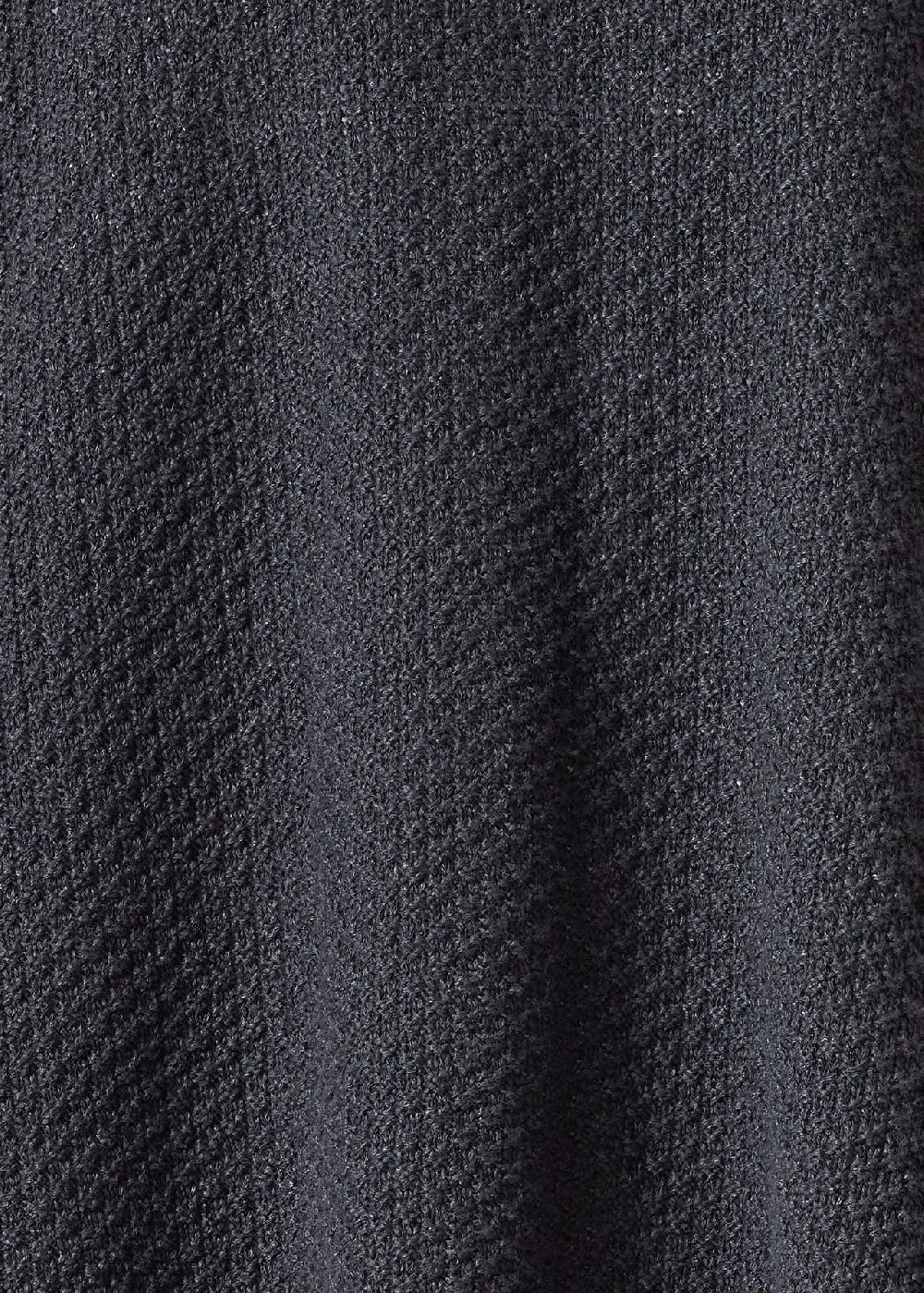 Eskandar Cotton Linen Mix A-line Scrunch Shawl Collar Cardigan - Long