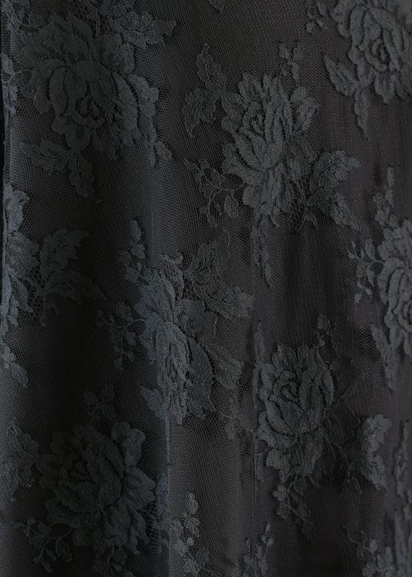 Eskandar Cotton Mix Wide A-line Monks Neck Top - Long