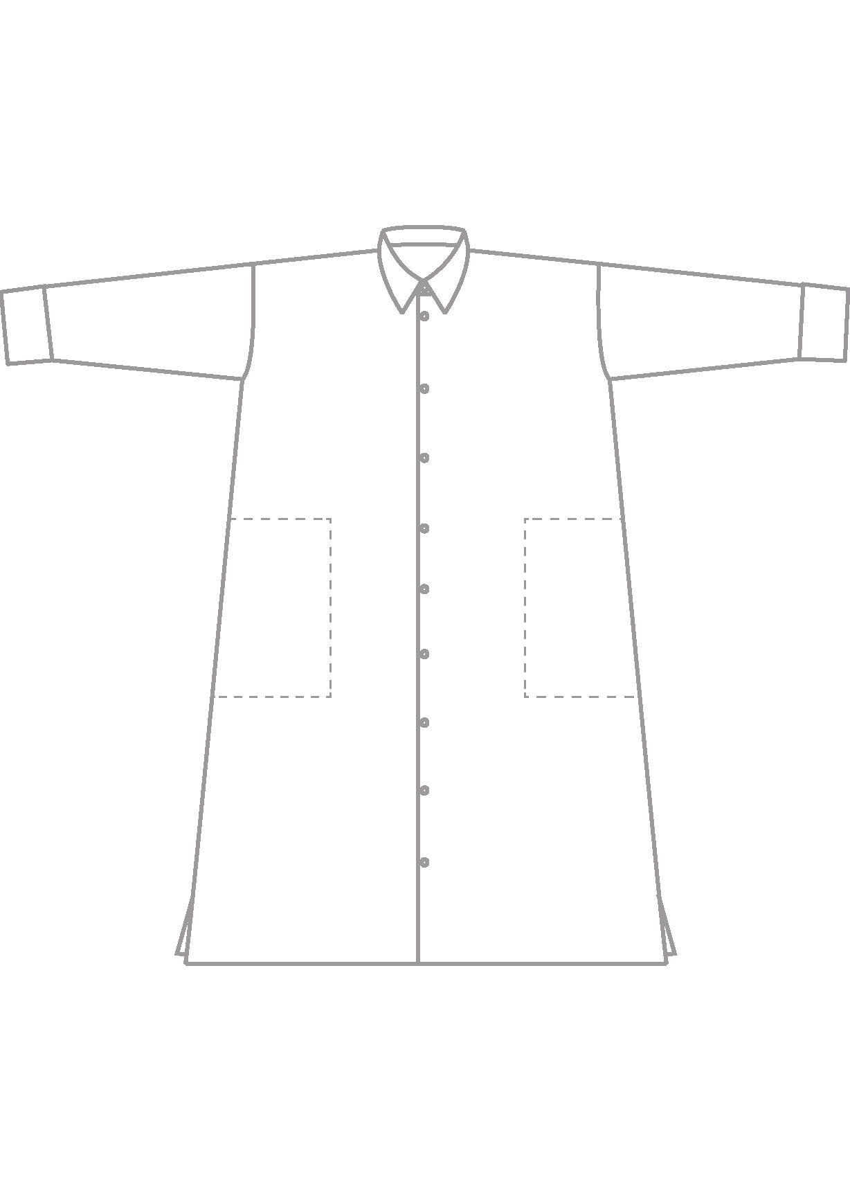 Eskandar Cotton Wide A-line Shirt Dress With Collar