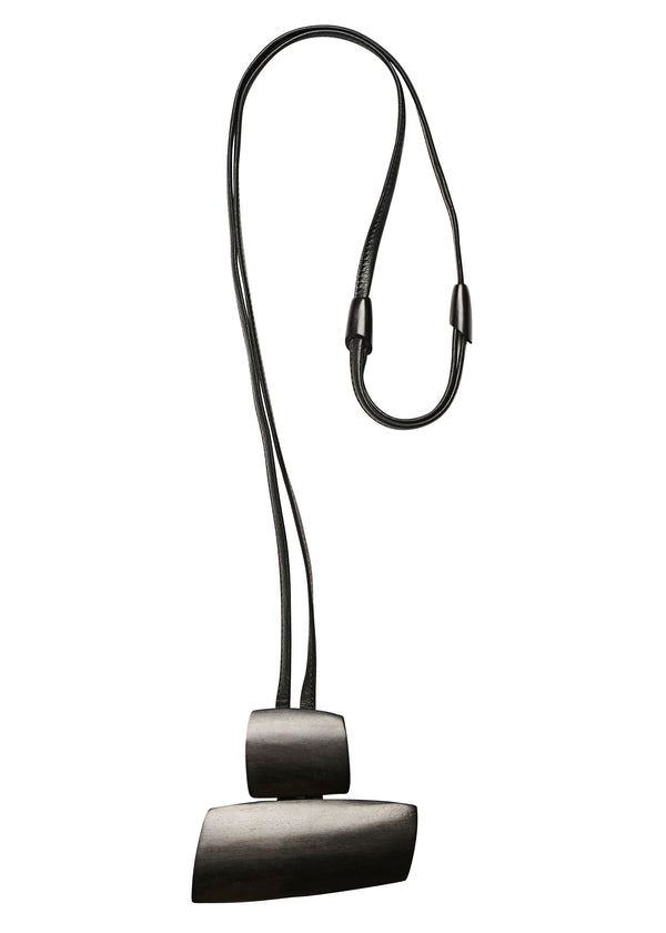 eskandar 2 part square and rectangular pendant