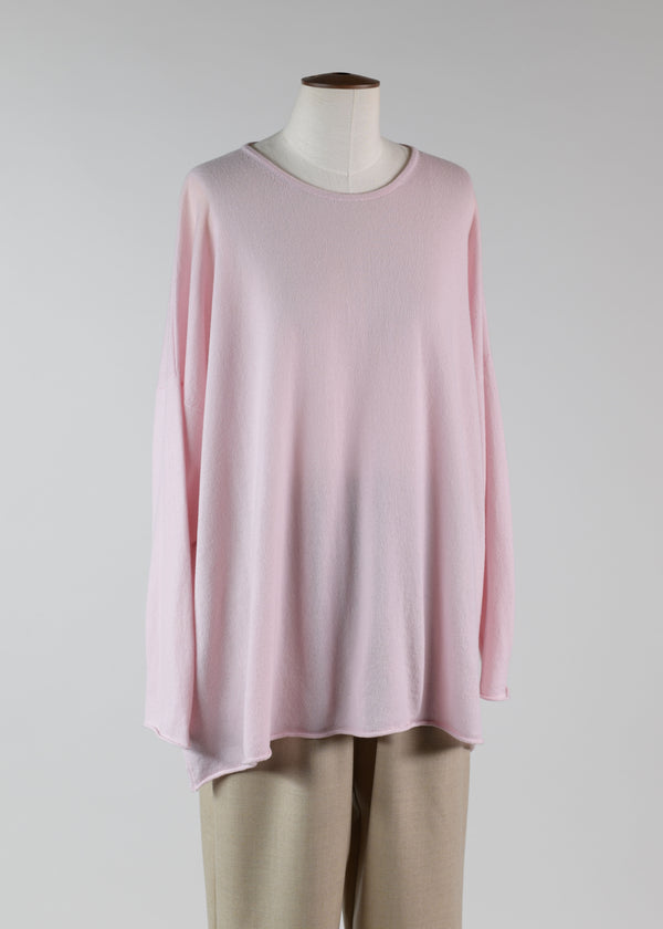 eskandar a-line bateau neck sweater - long