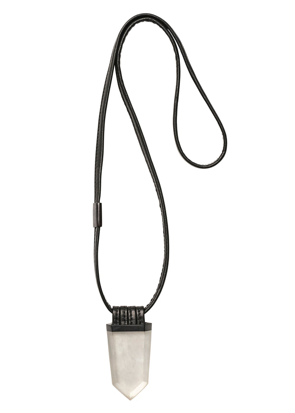 eskandar acrylic pentagon pendant