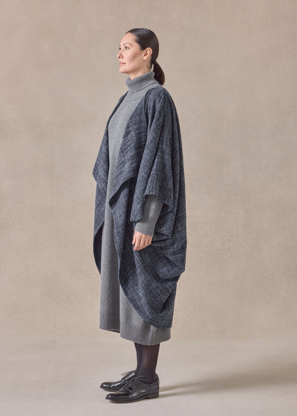 Eskandar Alpaca Wool Mix Cocoon Coat