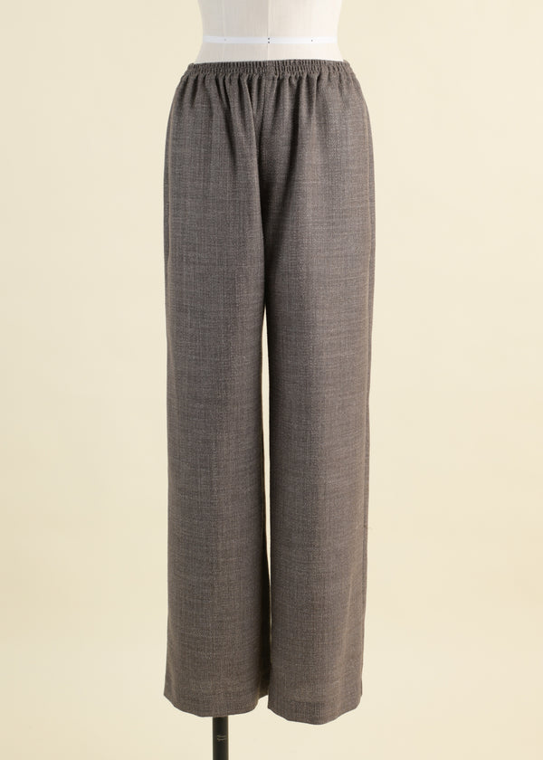 eskandar alpaca wool mix trouser