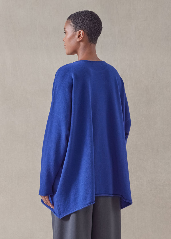 Eskandar Cashmere A-line Bateau Neck Sweater - Long