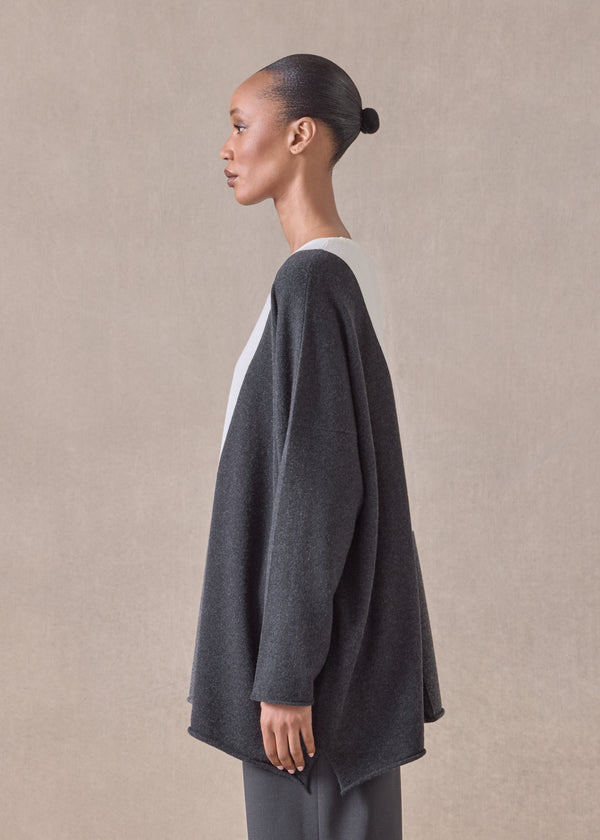 Eskandar Cashmere Bateau Neck Sweater - Long