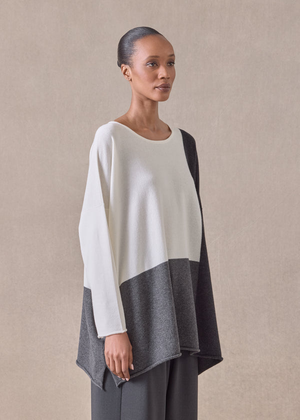 Eskandar Cashmere Bateau Neck Sweater - Long