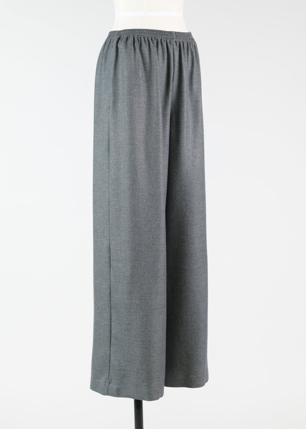 eskandar cashmere flared trouser