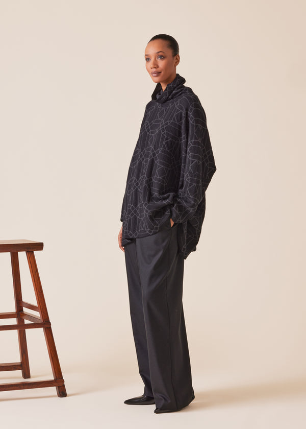 Eskandar Cashmere Knitted Monks Top - Long