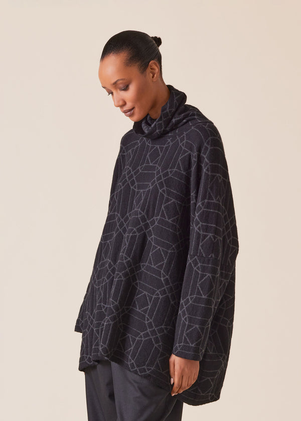 eskandar cashmere knitted monks top - long