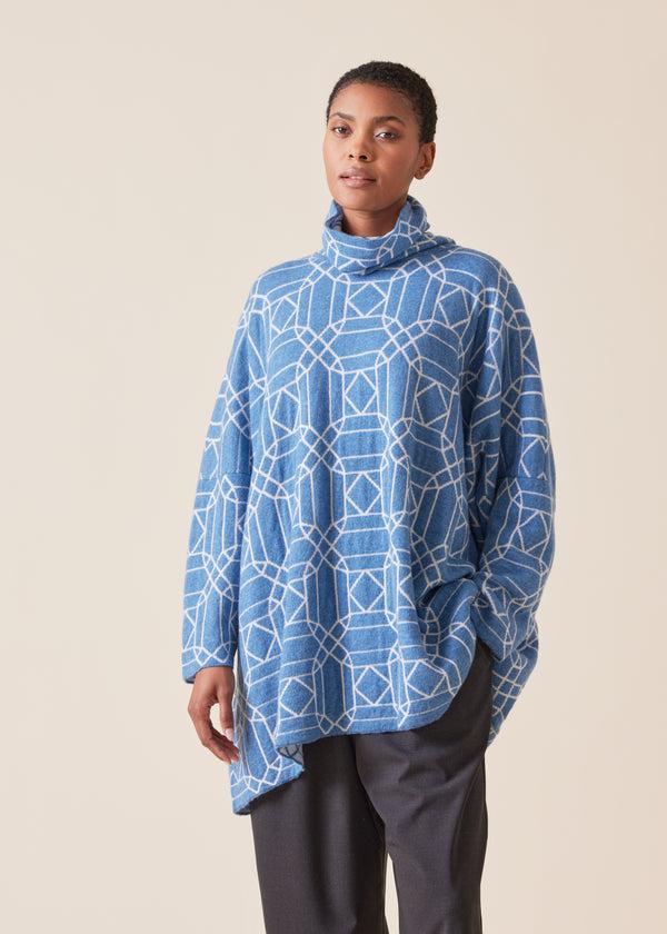 eskandar cashmere knitted monks top - long