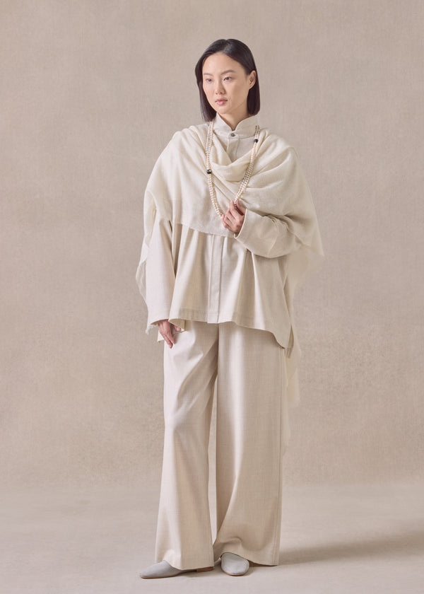 Eskandar Cashmere Large Scarf