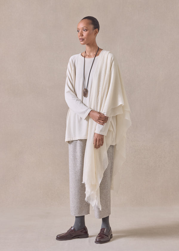 eskandar cashmere large scarf