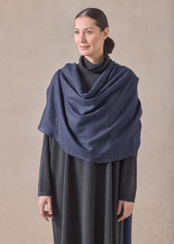 Eskandar Cashmere Large Scarf