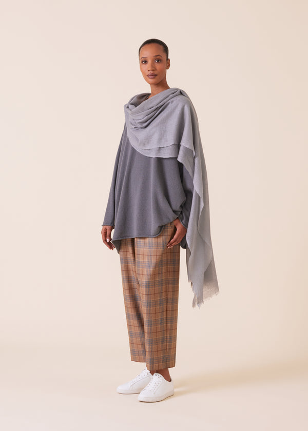 Eskandar Cashmere Large Scarf