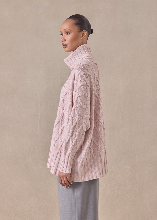 Eskandar Cashmere Roll Neck Sweater - Mid Plus