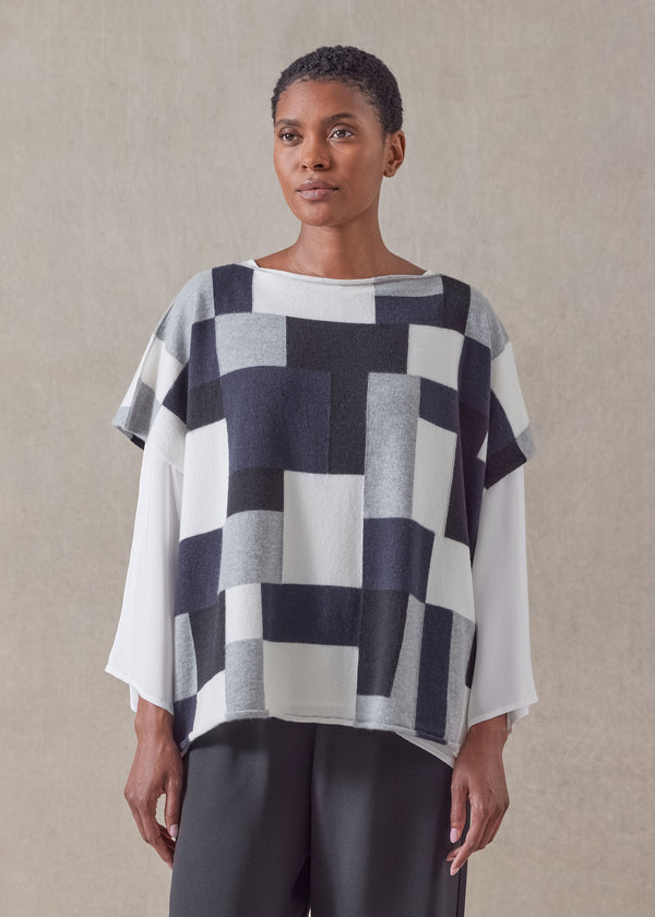 Eskandar Cashmere Sleeveless Slash Neck - Short