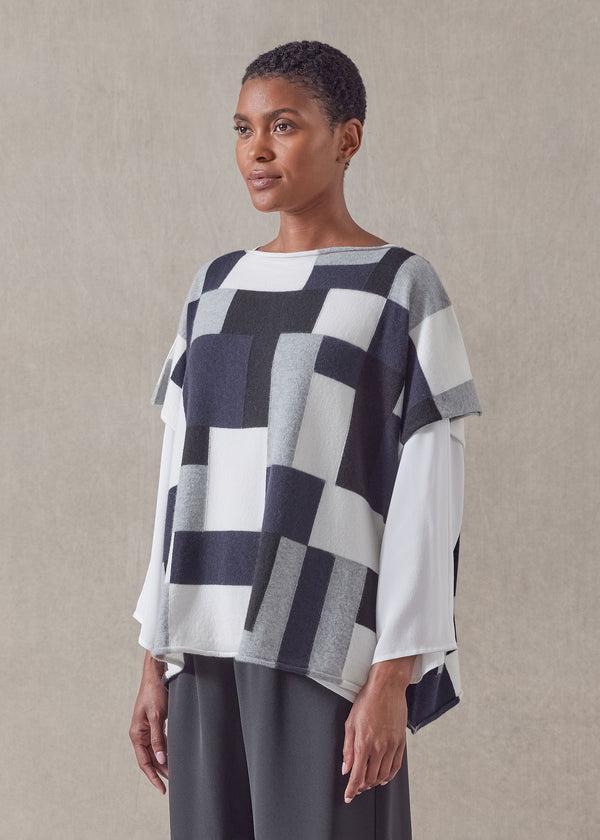 Eskandar Cashmere Sleeveless Slash Neck - Short