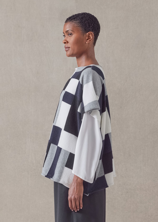 Eskandar Cashmere Sleeveless Slash Neck - Short