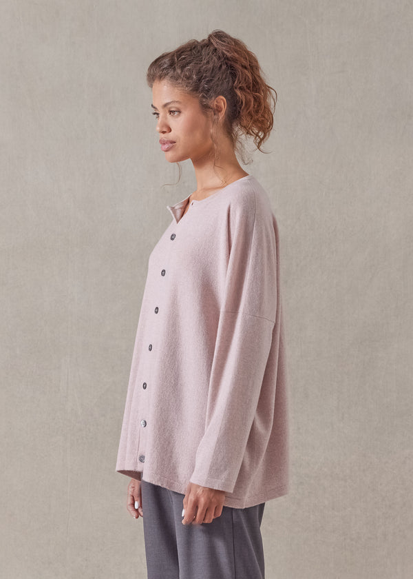 Eskandar Cashmere Slim Sleeve Cardigan - Mid Plus