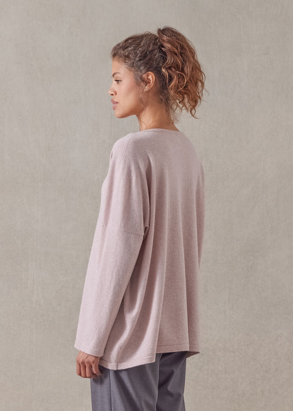 Eskandar Cashmere Slim Sleeve Cardigan - Mid Plus