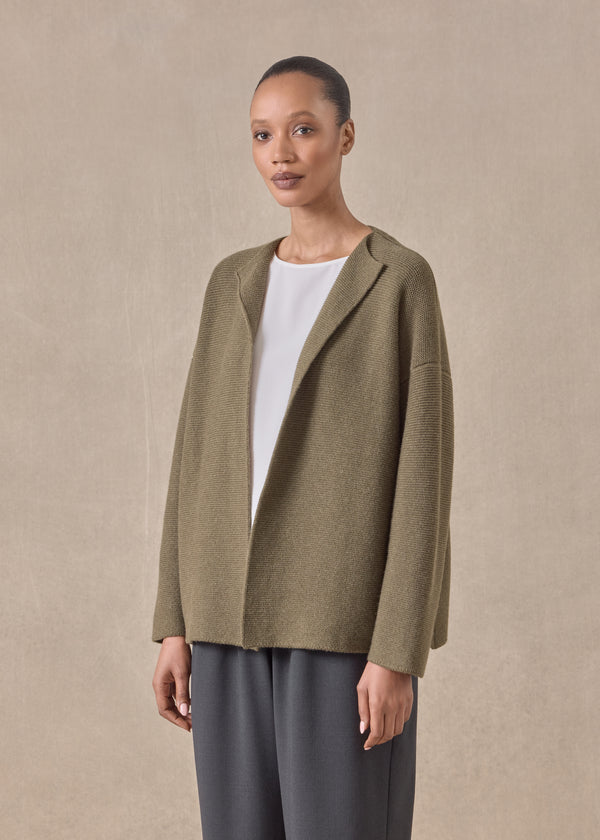 Eskandar Cashmere Small Jacket Coat Cardigan- Short