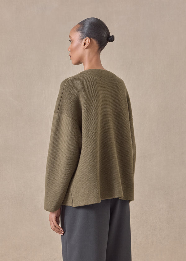 Eskandar Cashmere Small Jacket Coat Cardigan- Short