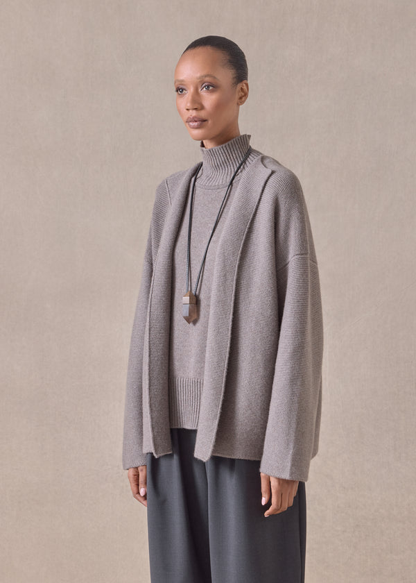 Eskandar Cashmere Small Jacket Coat Cardigan- Short