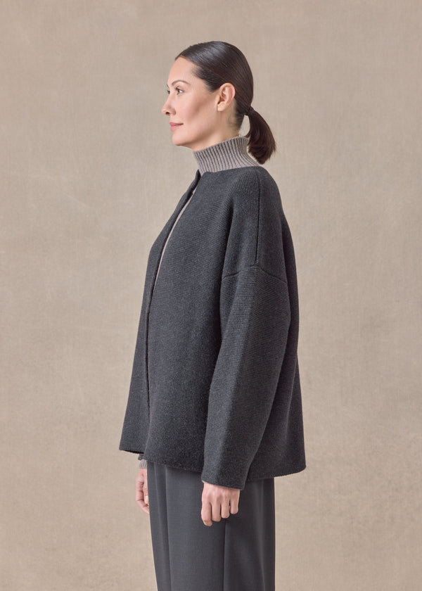 Eskandar Cashmere Small Jacket Coat Cardigan- Short