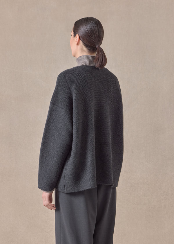 Eskandar Cashmere Small Jacket Coat Cardigan- Short