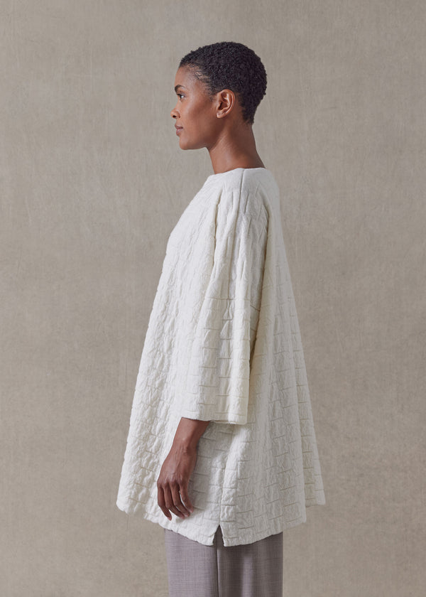 Eskandar Cashmere Square 3/4 Sleeve Sweater - Long