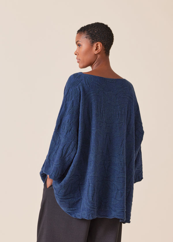 Eskandar Cashmere Square 3/4 Sleeve Sweater - Long