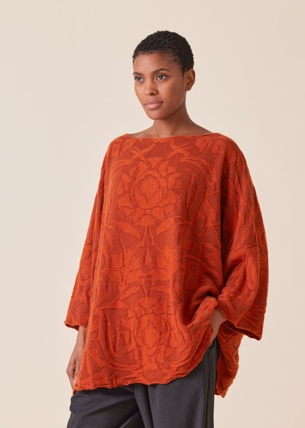 Eskandar Cashmere Square 3/4 Sleeve Sweater - Long