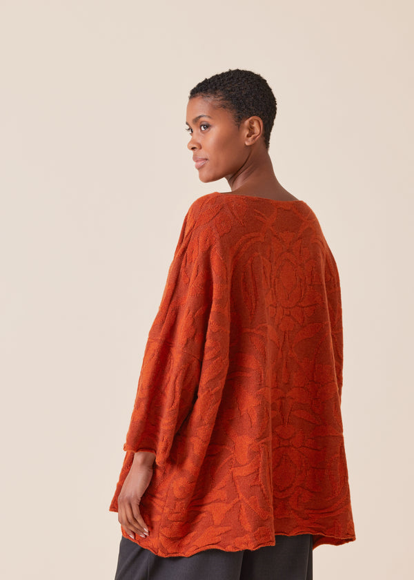 Eskandar Cashmere Square 3/4 Sleeve Sweater - Long