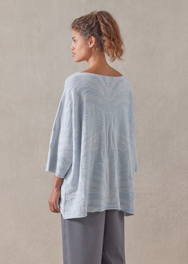 Eskandar Cashmere Square 3/4 Sleeve Top - Long