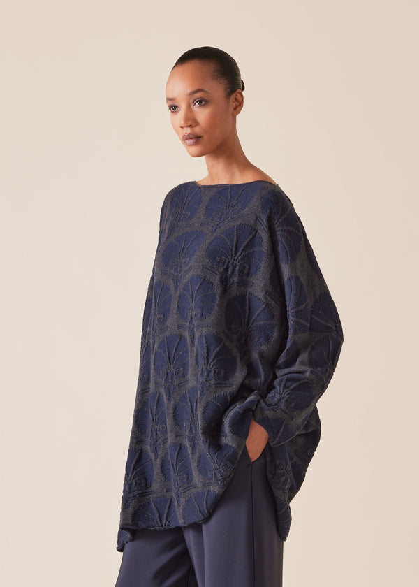 Eskandar Cashmere Square Slim Sleeve Sweater - Long