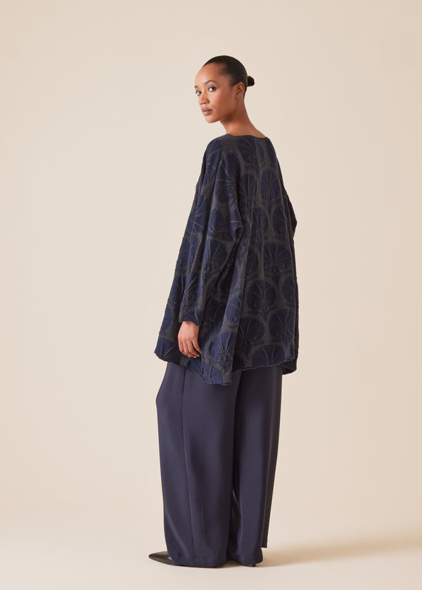 Eskandar Cashmere Square Slim Sleeve Sweater - Long