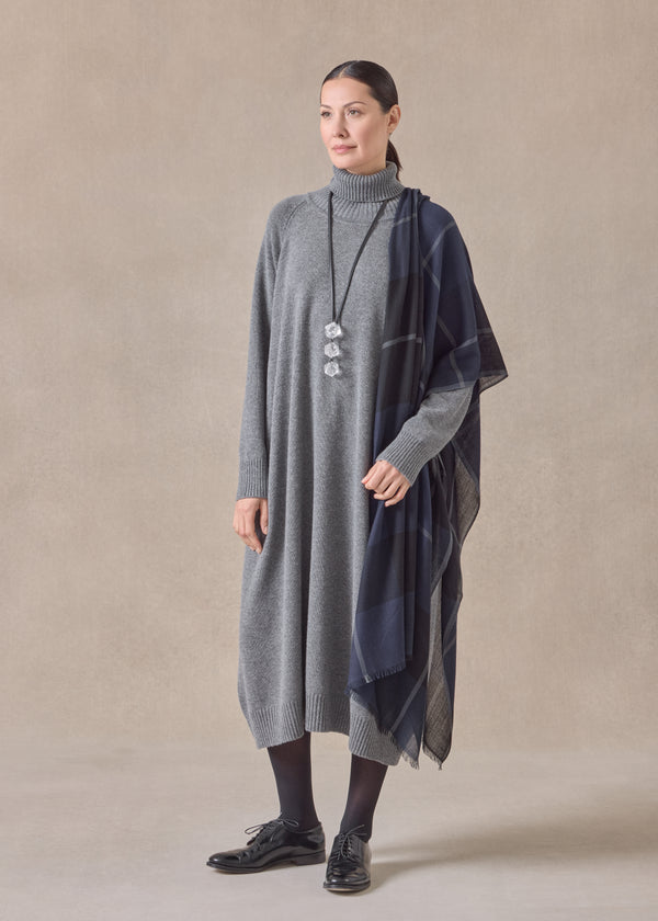 Eskandar Cashmere Tartan Check Scarf