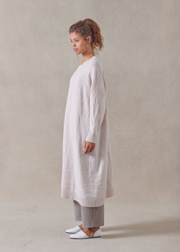 Eskandar Cashmere Wide A-line Round Neck Dress