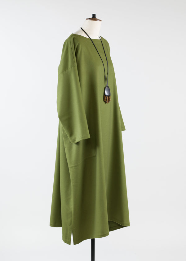 Eskandar Cashmere Wide A-line Scoop Neck Dress