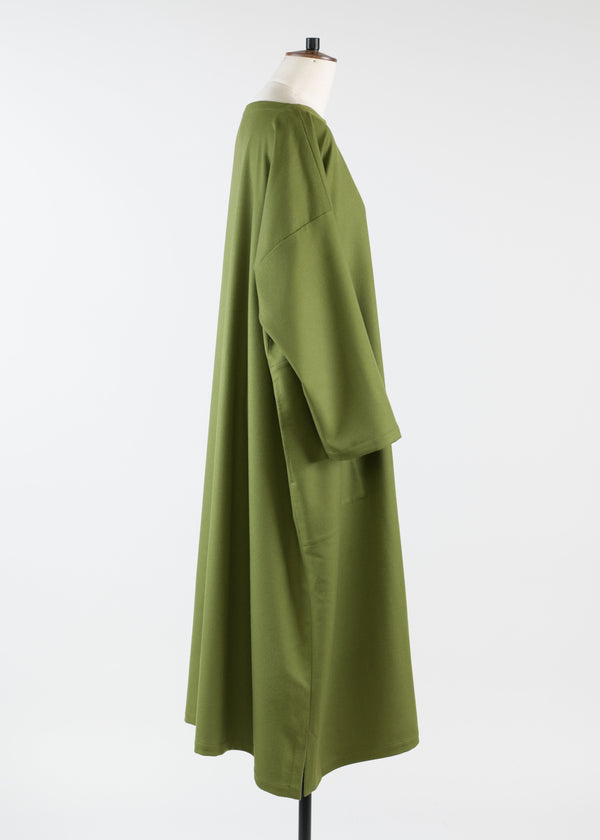 Eskandar Cashmere Wide A-line Scoop Neck Dress