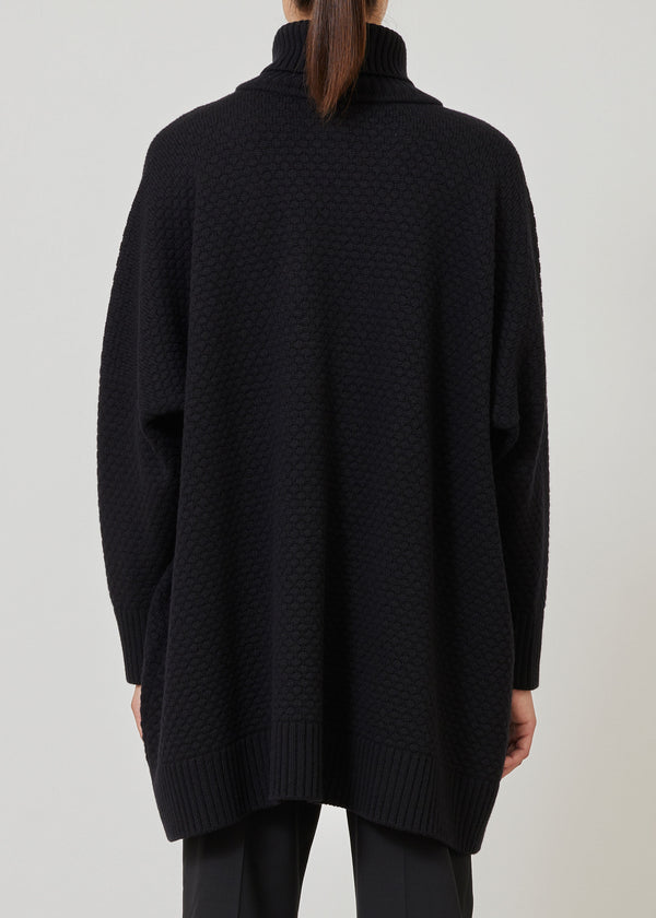 Eskandar Cashmere Wide Roll Neck Sweater - Long Plus