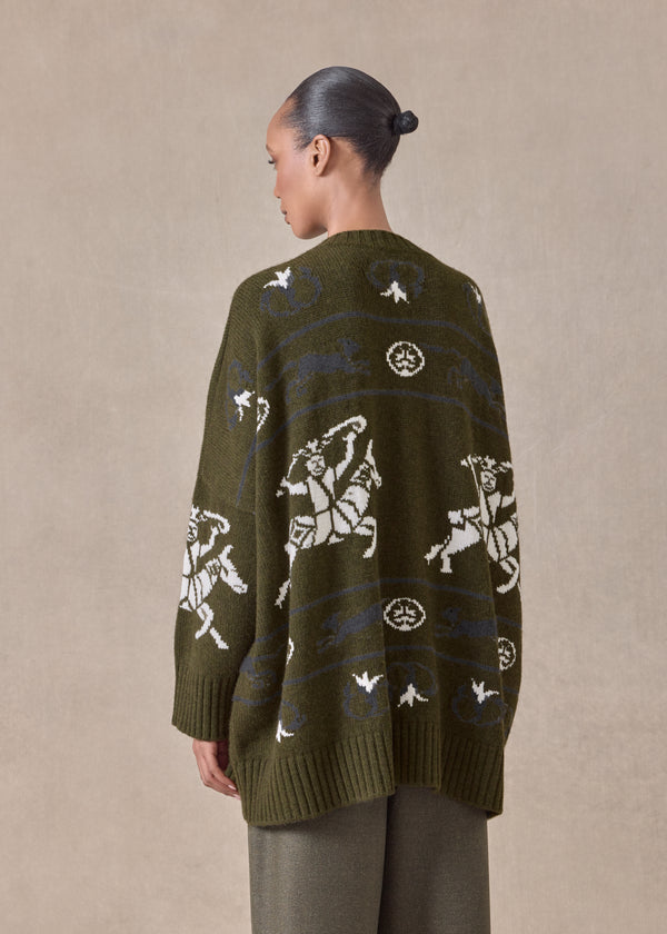 Eskandar Cashmere Wide Round Neck Sweater - Long