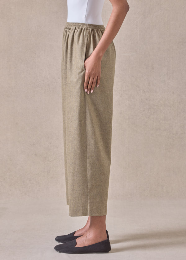 Eskandar Cashmere Wool Mix Japanese Trouser