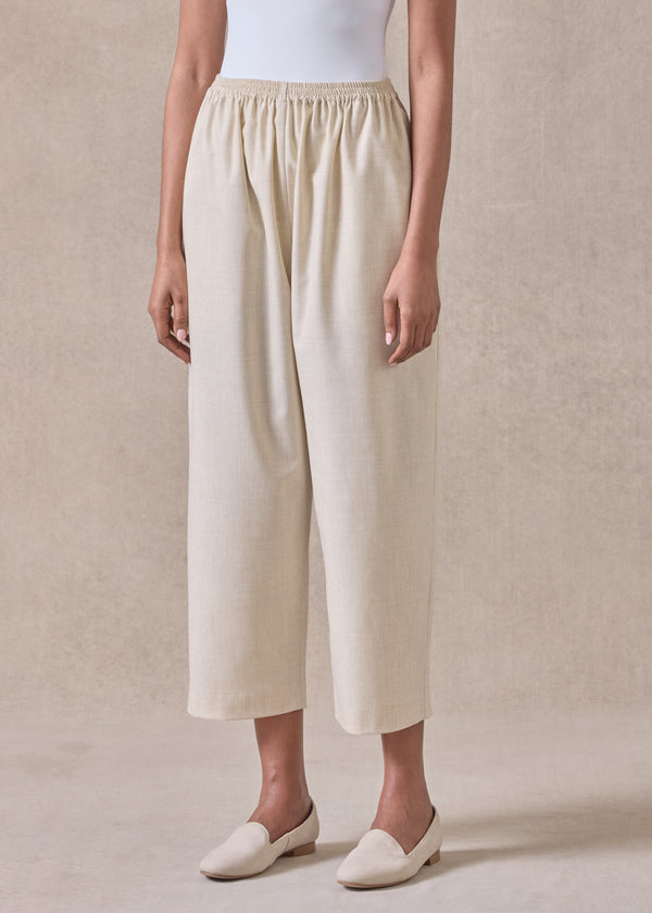 Eskandar Cashmere Wool Mix Japanese Trouser