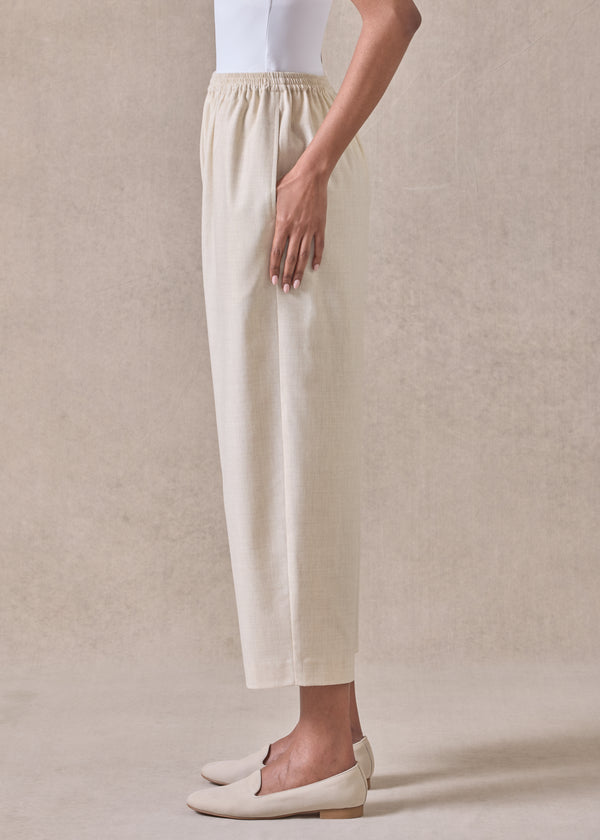 Eskandar Cashmere Wool Mix Japanese Trouser