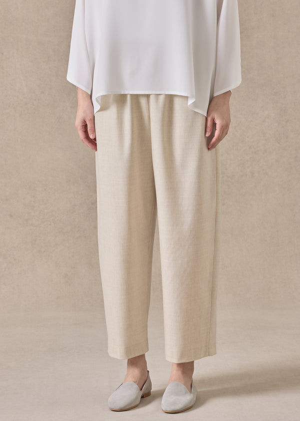eskandar cashmere wool mix japanese trouser