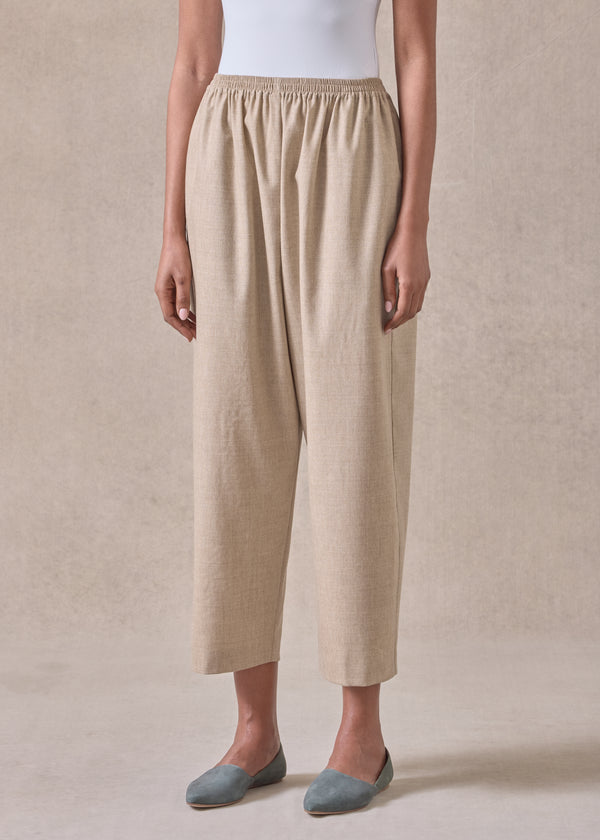 Eskandar Cashmere Wool Mix Japanese Trouser