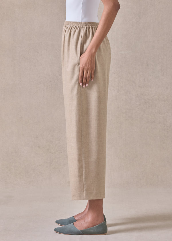 Eskandar Cashmere Wool Mix Japanese Trouser