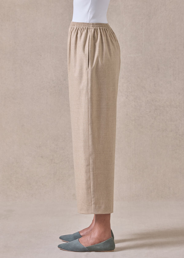 Eskandar Cashmere Wool Mix Japanese Trouser